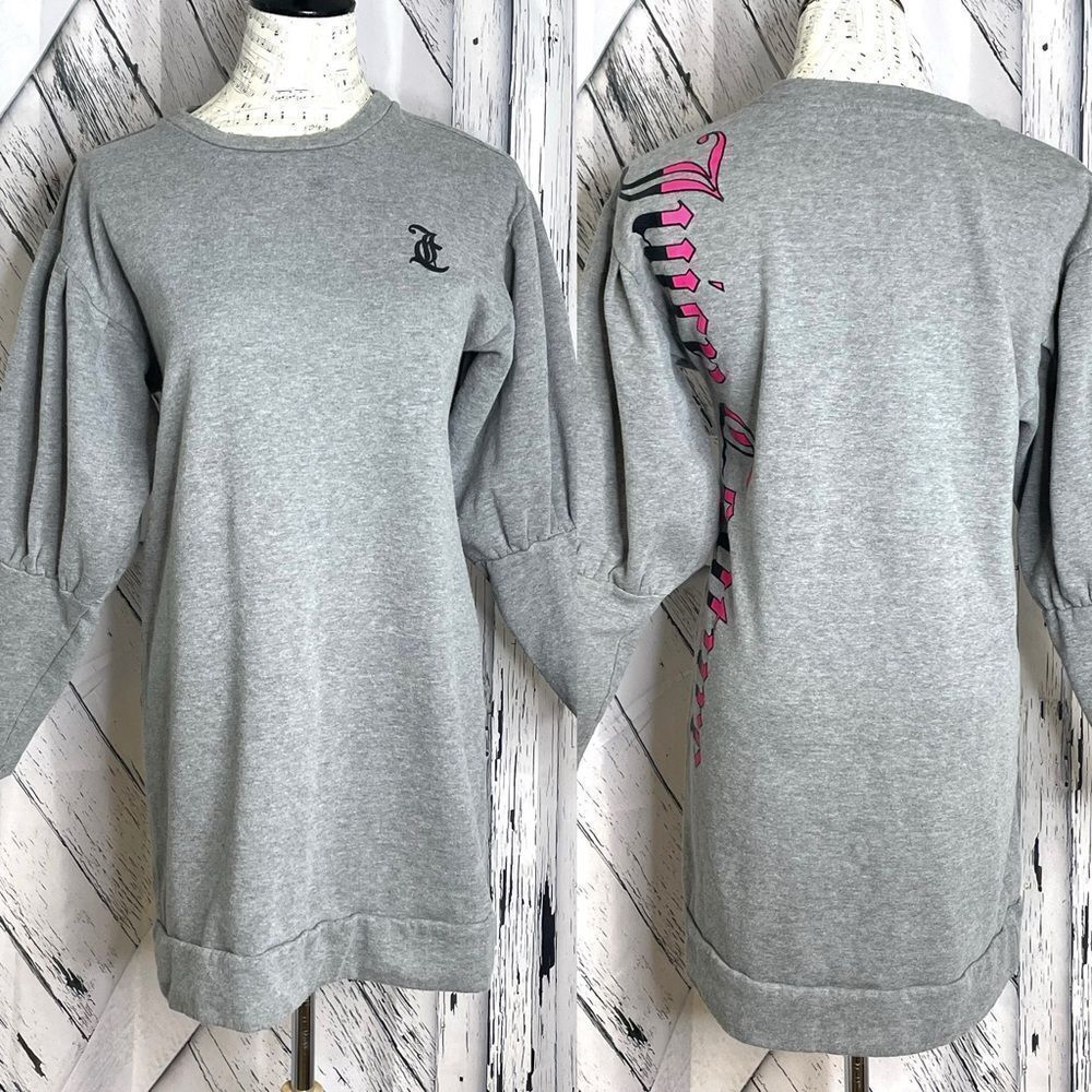 Juicy Couture Gray Sweatshirt Dress M